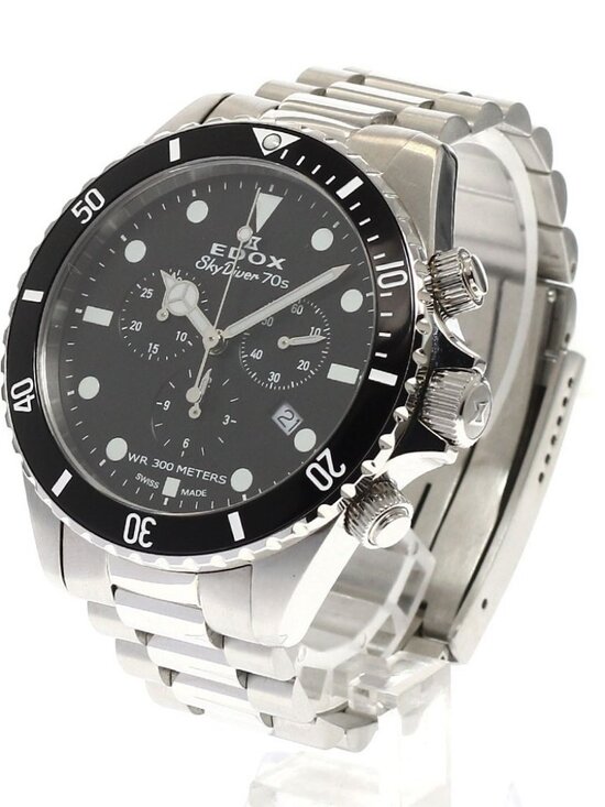 EDOX Skydiver 10238-3NM-NI Date Chronograph black Dial Quartz Men\'s Watch_944137 main image 12